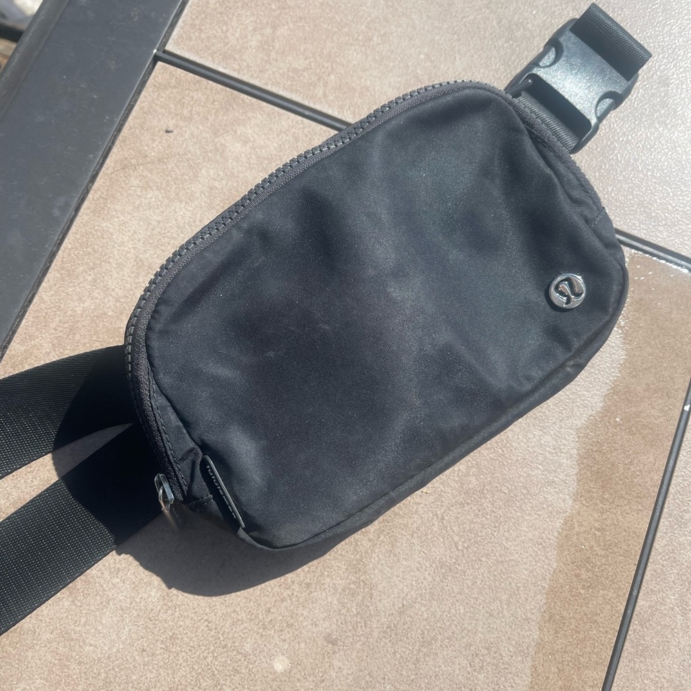 Lulu Lemon Black Crossbody Bag